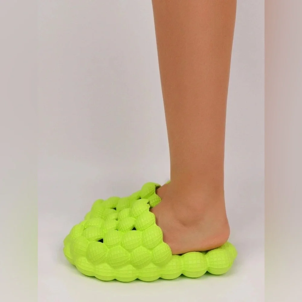 Bubble Slides | Cloud Patterned Super Chunky Platform Puff Sandal/Slides | NEW!!